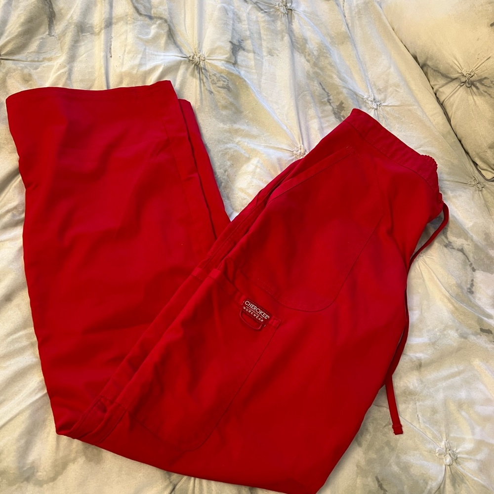 Cherokee drawstring scrub pant